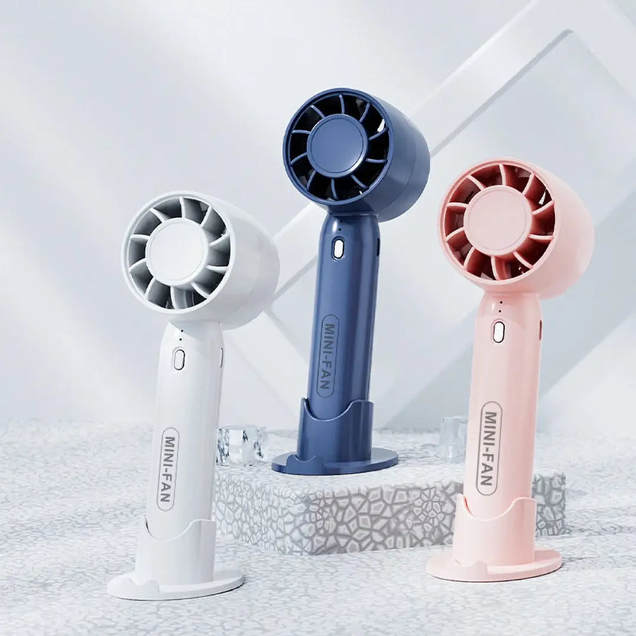 Rican Portable Handheld Turbo Fan – Rechargeable USB Personal Air Cooler, High-Speed Mini Pocket Fan for Travel & Outdoor Use