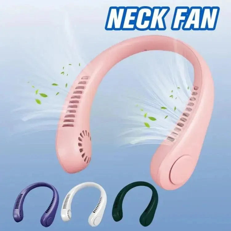 Portable Rechargeable Bladeless Neck Fan USB 360 Cooling Wearable Hands-Free Mini Speed Personal Air Cooler Quiet